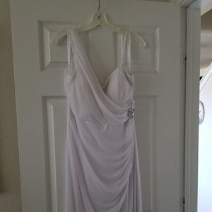DB Studio Asymmetric Neckline Wedding Dress